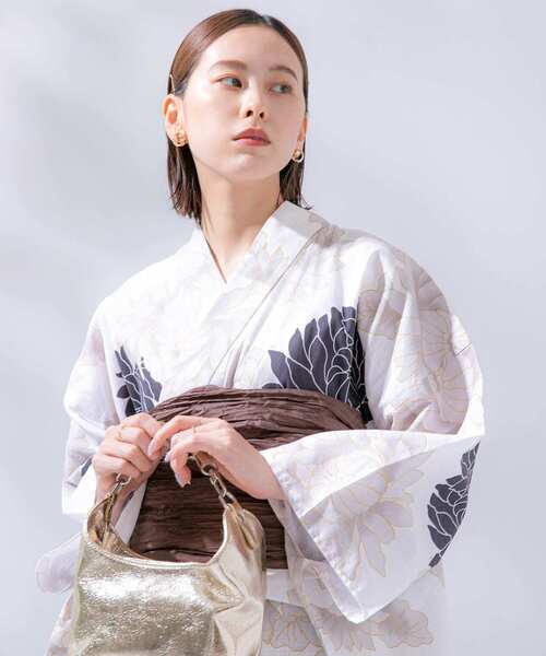 SENSE OF PLACE by URBAN RESEARCH（センスオブプレイスバイアーバンリサーチ）の「浴衣2点セットB(変織紅梅)（浴衣・レディース・ホワイト系その他/グリーン系その他/その他2/その他1・ONE）」の6枚目の写真