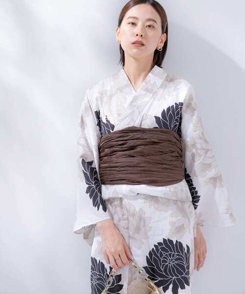SENSE OF PLACE by URBAN RESEARCH（センスオブプレイスバイアーバンリサーチ）の「浴衣2点セットB(変織紅梅)（浴衣・レディース・ホワイト系その他/グリーン系その他/その他2/その他1・ONE）」の7枚目の写真