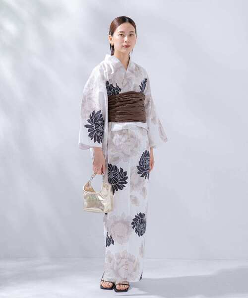 SENSE OF PLACE by URBAN RESEARCH（センスオブプレイスバイアーバンリサーチ）の「浴衣2点セットB(変織紅梅)（浴衣・レディース・ホワイト系その他/グリーン系その他/その他2/その他1・ONE）」の11枚目の写真