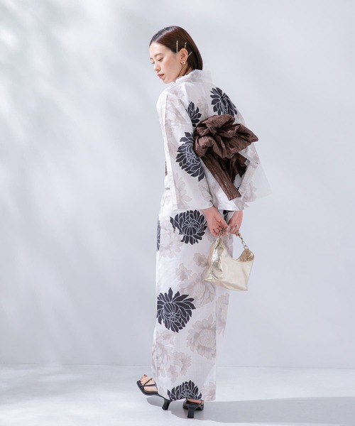 SENSE OF PLACE by URBAN RESEARCH（センスオブプレイスバイアーバンリサーチ）の「浴衣2点セットB(変織紅梅)（浴衣・レディース・ホワイト系その他/グリーン系その他/その他2/その他1・ONE）」の13枚目の写真