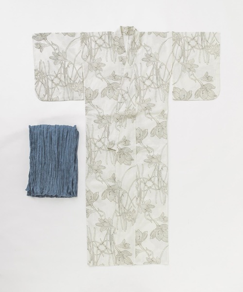 SENSE OF PLACE by URBAN RESEARCH（センスオブプレイスバイアーバンリサーチ）の「浴衣2点セットB(変織紅梅)（浴衣・レディース・ホワイト系その他/グリーン系その他/その他2/その他1・ONE）」の20枚目の写真