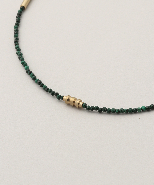 IRIS47(イリスフォーセブン)の「【IRIS47/イリスフォーセブン】MALACITE GLASS CHAIN NECKLACE BO110(ネックレス・レディース・グリーン・FREE)」の7枚目の写真