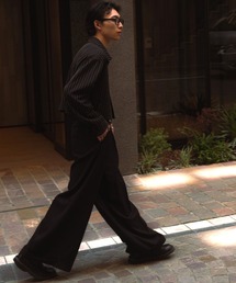 【ZOZOTOWN限定】LHP×Kutsuna/LANATEC LEI WIDE DOUBLE SLACKS/lhpktn