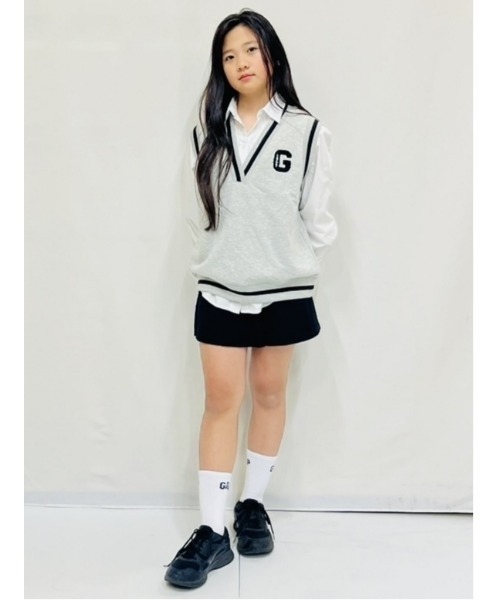 GAP（ギャップ）の「ヴィンテージソフト オーバーサイズ ベスト（ベスト・レディース・ネイビー/ライトグレー・M/S/L/XS/XXS/XL）」の9枚目の写真