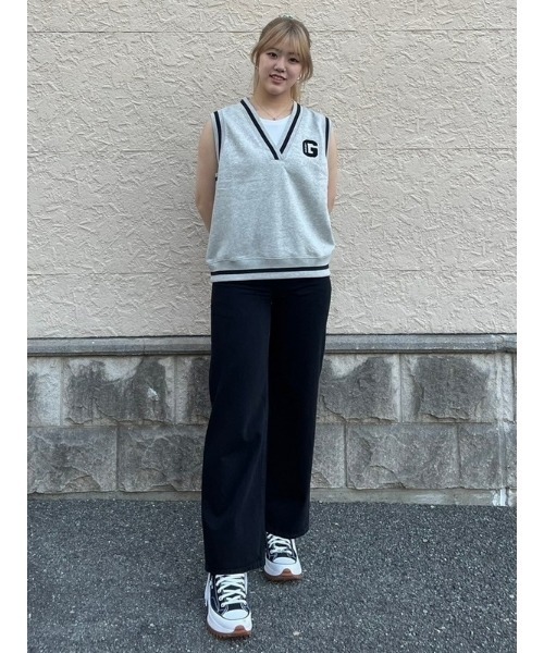 GAP（ギャップ）の「ヴィンテージソフト オーバーサイズ ベスト（ベスト・レディース・ネイビー/ライトグレー・M/S/L/XS/XXS/XL）」の12枚目の写真