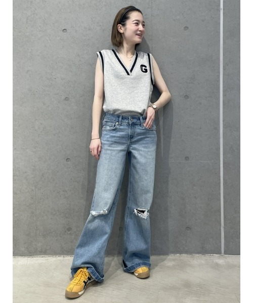 GAP（ギャップ）の「ヴィンテージソフト オーバーサイズ ベスト（ベスト・レディース・ネイビー/ライトグレー・M/S/L/XS/XXS/XL）」の16枚目の写真