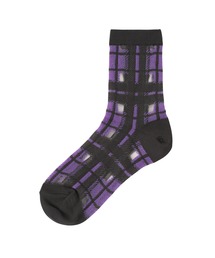 ZUCCa | シースルーチェックソックス / S(ソックス/靴下)