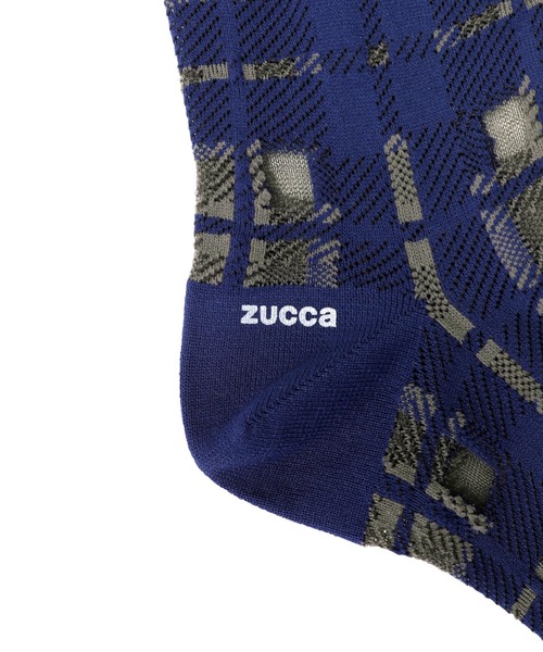 ZUCCa（ズッカ）の「シースルーチェックソックス / S（ソックス/靴下・レディース・ブルー/ブラック/ライトパープル・M size）」の6枚目の写真