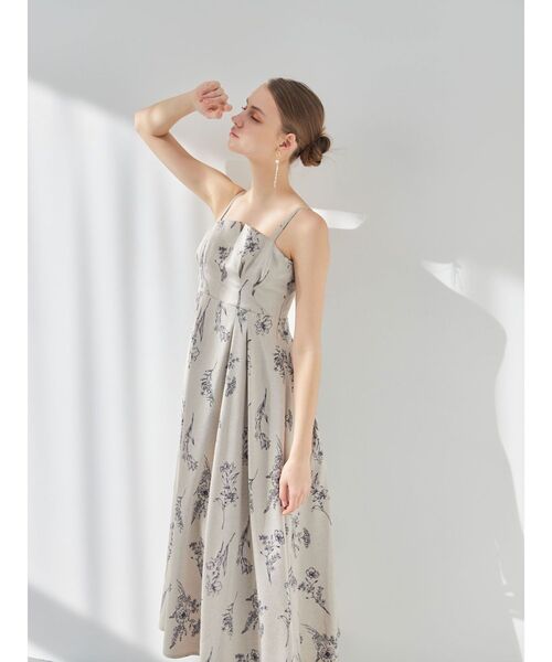 MERCURYDUO（マーキュリーデュオ）の「リネンライクバックレースアップキャミワンピース（ワンピース・レディース・ベージュ/ブルー・MEDIUM/SMALL）」の13枚目の写真