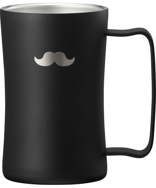 のみごろ ジョッキ ヒゲ 420ml（グラス/マグカップ/タンブラー）｜one