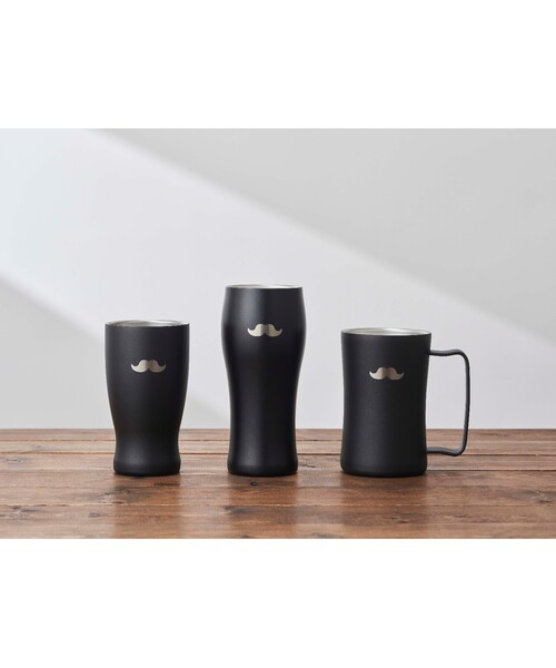 のみごろ ジョッキ ヒゲ 420ml（グラス/マグカップ/タンブラー）｜one