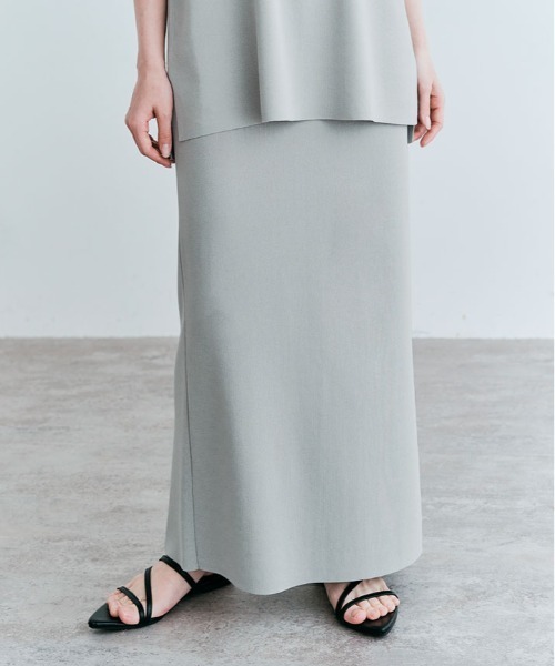 kirakiraShop（キラキラショップ）の「ストレッチ タイト ロング スカート（スカート・レディース・ミント/ブラック/ライトベージュ/グレー/モカ・M/L）」の2枚目の写真
