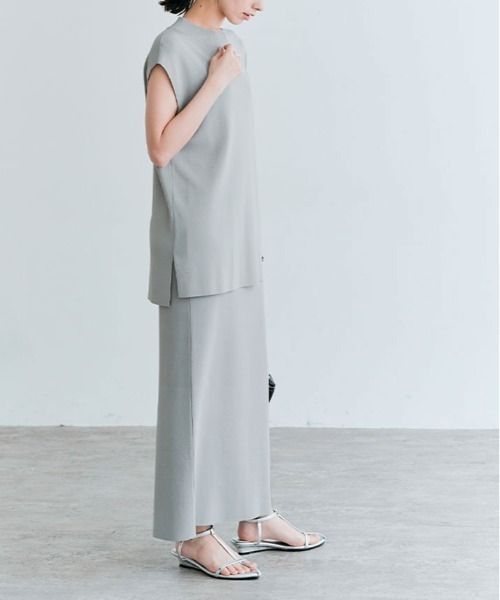 kirakiraShop（キラキラショップ）の「ストレッチ タイト ロング スカート（スカート・レディース・ミント/ブラック/ライトベージュ/グレー/モカ・M/L）」の22枚目の写真