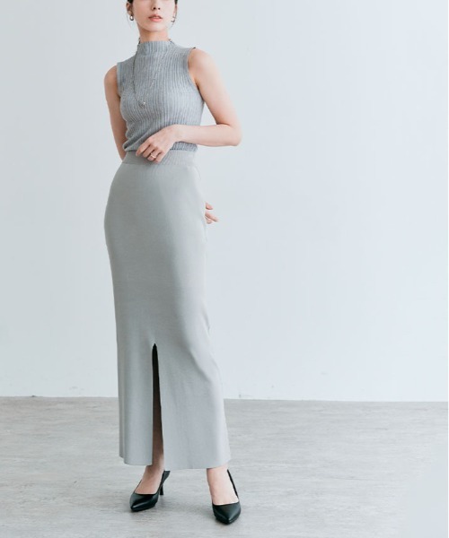 kirakiraShop（キラキラショップ）の「ストレッチ タイト ロング スカート（スカート・レディース・ミント/ブラック/ライトベージュ/グレー/モカ・M/L）」の18枚目の写真