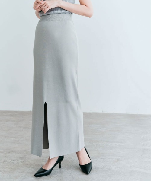 kirakiraShop（キラキラショップ）の「ストレッチ タイト ロング スカート（スカート・レディース・ミント/ブラック/ライトベージュ/グレー/モカ・M/L）」の17枚目の写真