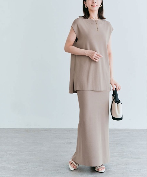 kirakiraShop（キラキラショップ）の「ストレッチ タイト ロング スカート（スカート・レディース・ミント/ブラック/ライトベージュ/グレー/モカ・M/L）」の13枚目の写真