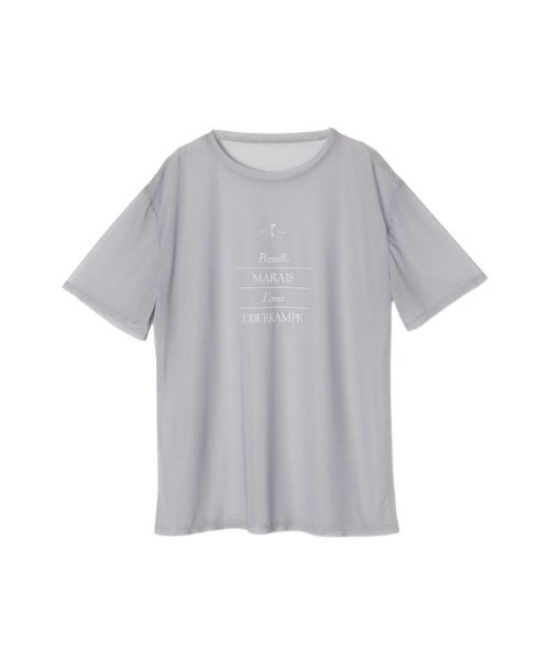 EIMY ISTOIRE(エイミーイストワール)の「ビッグシアーTシャツ(Tシャツ/カットソー・レディース・ブラック/サックスブルー/ホワイト・F)」の3枚目の写真