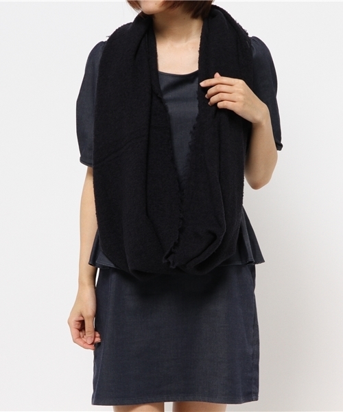 destin（デスティン）の「【DESTIN/デスティン】ソリッドスヌード（ストール/ショール・レディース・チャコールグレー/カーキ/ネイビー・FREE）」の5枚目の写真
