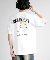 マルチアイコンバックプリントオーバーサイズ半袖Tシャツ