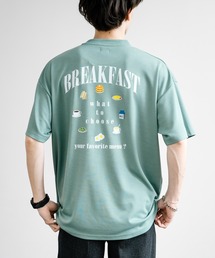 マルチアイコンバックプリントオーバーサイズ半袖Tシャツ