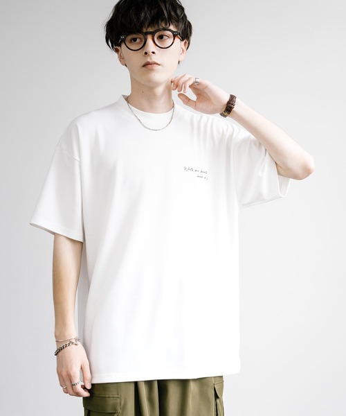 Rocky Monroe(ロッキーモンロー)の「マルチアイコンバックプリントオーバーサイズ半袖Tシャツ(Tシャツ/カットソー・メンズ・チャコール/ホワイト/ホワイト系/チャコールグレー/グレイッシュベージュ/ミント・M/L)」の9枚目の写真