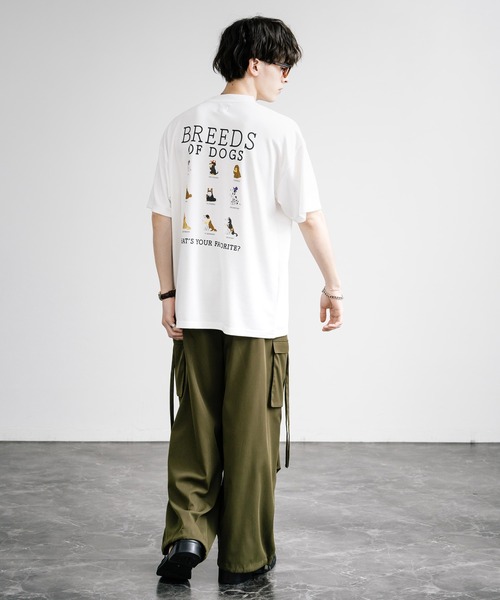 Rocky Monroe(ロッキーモンロー)の「マルチアイコンバックプリントオーバーサイズ半袖Tシャツ(Tシャツ/カットソー・メンズ・チャコール/ホワイト/ホワイト系/チャコールグレー/グレイッシュベージュ/ミント・M/L)」の10枚目の写真
