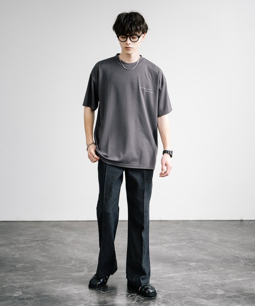 Rocky Monroe(ロッキーモンロー)の「マルチアイコンバックプリントオーバーサイズ半袖Tシャツ(Tシャツ/カットソー・メンズ・チャコール/ホワイト/ホワイト系/チャコールグレー/グレイッシュベージュ/ミント・M/L)」の13枚目の写真