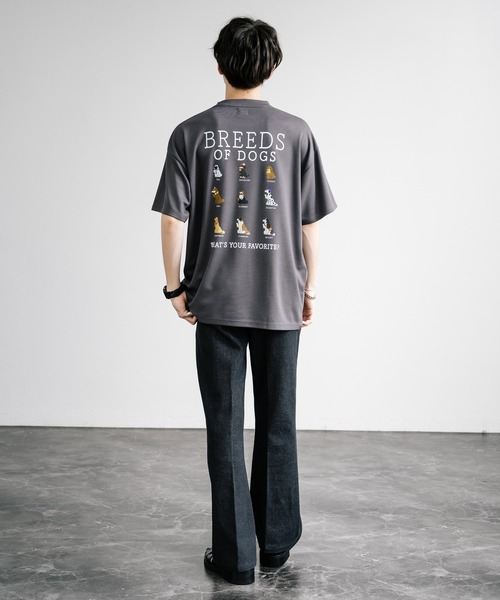 Rocky Monroe(ロッキーモンロー)の「マルチアイコンバックプリントオーバーサイズ半袖Tシャツ(Tシャツ/カットソー・メンズ・チャコール/ホワイト/ホワイト系/チャコールグレー/グレイッシュベージュ/ミント・M/L)」の14枚目の写真