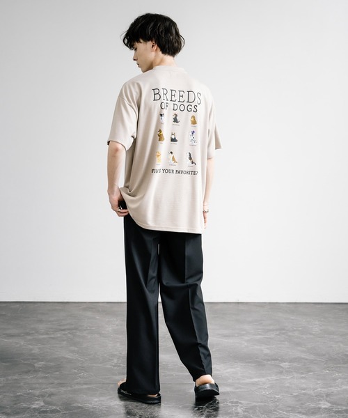Rocky Monroe(ロッキーモンロー)の「マルチアイコンバックプリントオーバーサイズ半袖Tシャツ(Tシャツ/カットソー・メンズ・チャコール/ホワイト/ホワイト系/チャコールグレー/グレイッシュベージュ/ミント・M/L)」の17枚目の写真