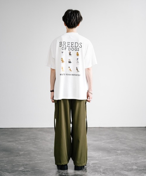 Rocky Monroe(ロッキーモンロー)の「マルチアイコンバックプリントオーバーサイズ半袖Tシャツ(Tシャツ/カットソー・メンズ・チャコール/ホワイト/ホワイト系/チャコールグレー/グレイッシュベージュ/ミント・M/L)」の7枚目の写真