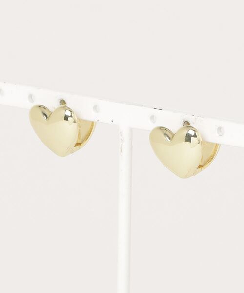 poiregnee（ポワニェ）の「［select］ぷっくりハートピアス（ピアス（両耳用）・レディース・ゴールド/シルバー・FREE）」の6枚目の写真