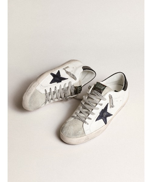 ★Golden ★Stardan ラミネートレザースター＆ヒールタブ★ GOLDEN GOOSE（ゴールデングース）の「Super-Star ラミネート
