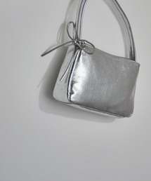 【MAISON BREEZE reveur】ribbon one shoulder hand bag リボンワンショルダーPUレザーハンドバッグ ショルダー付き