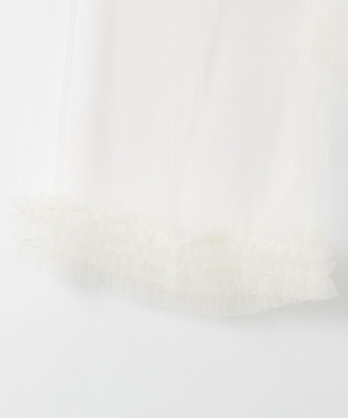 yuw(ユウ)の「チュールハーフパンツ 138864(その他パンツ・レディース・ホワイト/ブラック・FREE)」の16枚目の写真