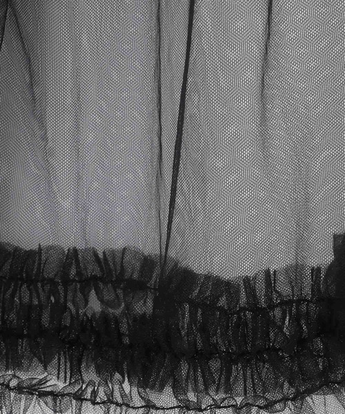 yuw(ユウ)の「チュールハーフパンツ 138864(その他パンツ・レディース・ホワイト/ブラック・FREE)」の11枚目の写真