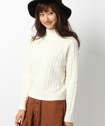 Heather | ハイネックケーブルニット　568877(ニット/セーター)