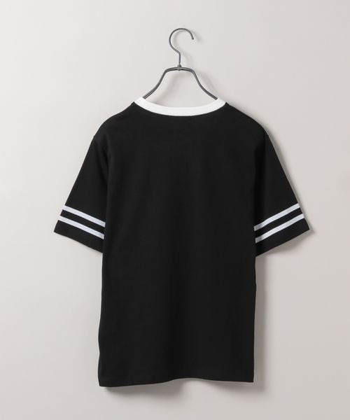 JEANASIS（ジーナシス）の「ブラックレターロゴリンガーTEE/142553（Tシャツ/カットソー・レディース・ブラック系その他/レッド系その他・FREE）」の3枚目の写真