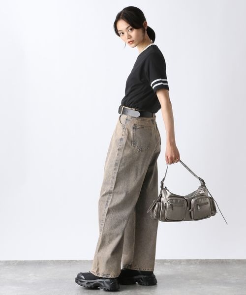 JEANASIS（ジーナシス）の「ブラックレターロゴリンガーTEE/142553（Tシャツ/カットソー・レディース・ブラック系その他/レッド系その他・FREE）」の13枚目の写真