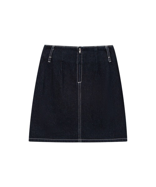 ELOOPS（イーループス）の「【ELOOPS】ポケットディテール デニム ミニスカート（デニムスカート・レディース・ブラック・L/M/S）」の14枚目の写真