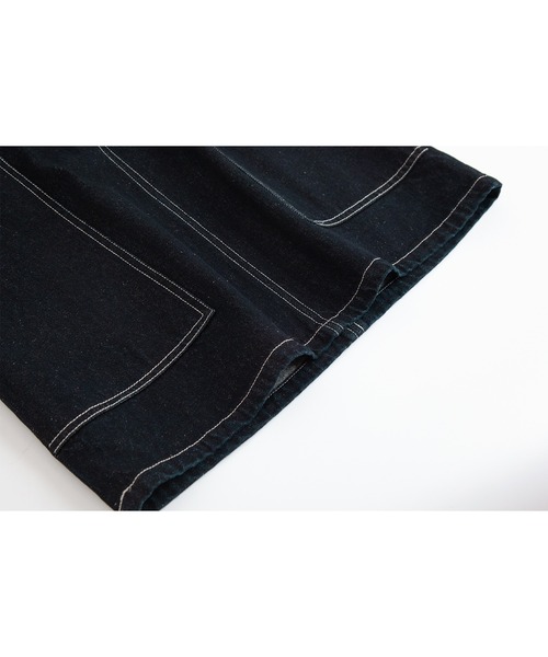 ELOOPS（イーループス）の「【ELOOPS】ポケットディテール デニム ミニスカート（デニムスカート・レディース・ブラック・L/M/S）」の17枚目の写真