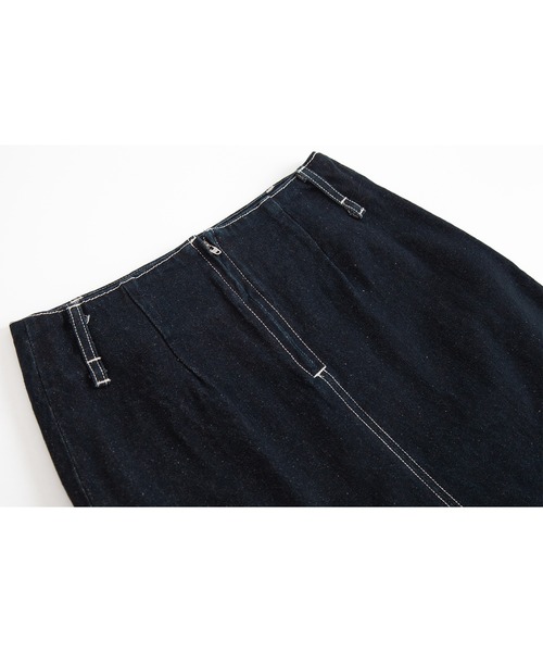 ELOOPS（イーループス）の「【ELOOPS】ポケットディテール デニム ミニスカート（デニムスカート・レディース・ブラック・L/M/S）」の19枚目の写真