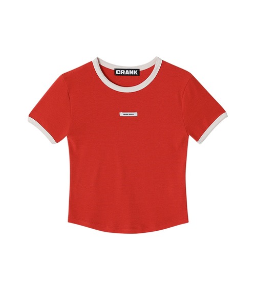 CRANK（クランク）の「CRANK／RINGER T（Tシャツ/カットソー・レディース・レッド/チャコール・FREE）」の19枚目の写真