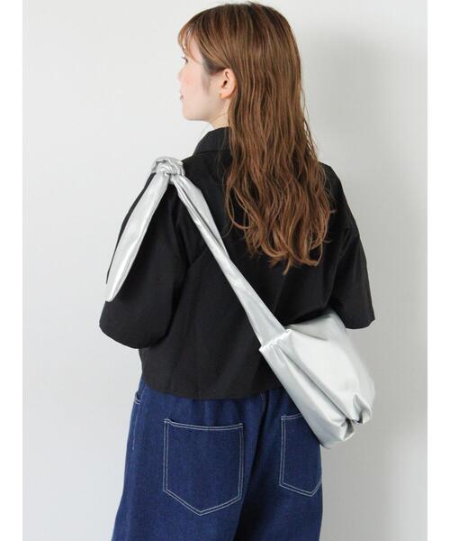 ehka sopo（エヘカソポ）の「チュール付ショートシャツ（シャツ/ブラウス・レディース・ネイビー/オフホワイト/サックスブルー/ブラック・F）」の15枚目の写真