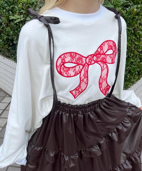 WC（ダブル シー）の「PUティアードロングスカート（スカート・レディース・ブラック/ブラウン・FREE）」の10枚目の写真