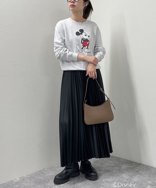 fredy emue（フレディエミュ）の「【GOOD ROCK SPEED/グッドロックスピード】MICKEY 裏毛スウェット（Tシャツ/カットソー・レディース・ライトグレー/イエロー/ネイビー・FREE）」の14枚目の写真