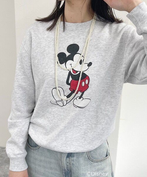 fredy emue（フレディエミュ）の「【GOOD ROCK SPEED/グッドロックスピード】MICKEY 裏毛スウェット（Tシャツ/カットソー・レディース・ライトグレー/イエロー/ネイビー・FREE）」の22枚目の写真