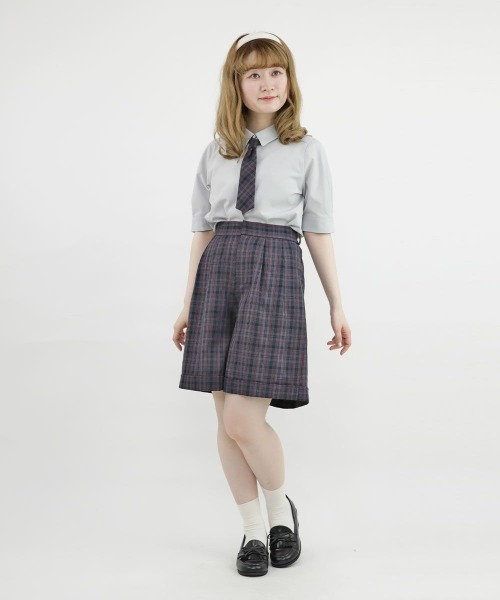 F i.n.t（フィント）の「チェックネクタイ付きシャツ/fint（シャツ/ブラウス・レディース・グレー/アイボリー・FREE）」の11枚目の写真