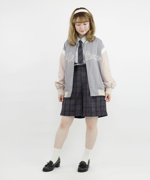 F i.n.t（フィント）の「チェックネクタイ付きシャツ/fint（シャツ/ブラウス・レディース・グレー/アイボリー・FREE）」の12枚目の写真