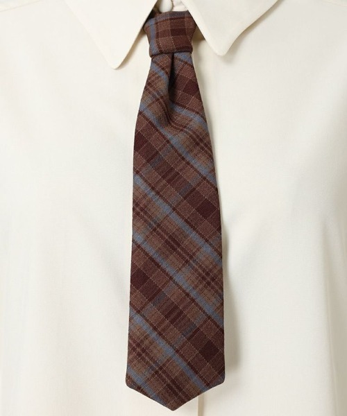 F i.n.t（フィント）の「チェックネクタイ付きシャツ/fint（シャツ/ブラウス・レディース・グレー/アイボリー・FREE）」の20枚目の写真