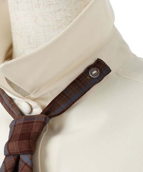 F i.n.t（フィント）の「チェックネクタイ付きシャツ/fint（シャツ/ブラウス・レディース・グレー/アイボリー・FREE）」の21枚目の写真